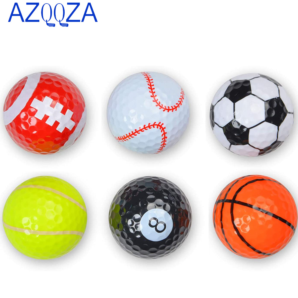 Practice Equipment For Golf - 6PCS Golf Balls Training Sports Gift