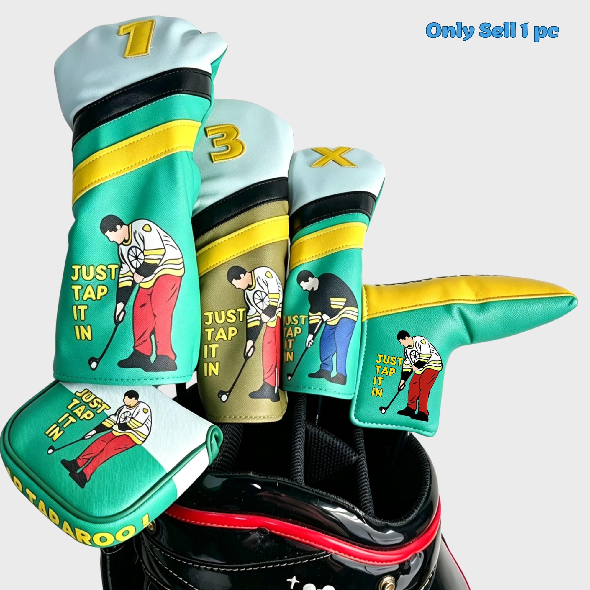 Putter Mallet Blade - Happy Gilmore Golf Headcover Covers ,