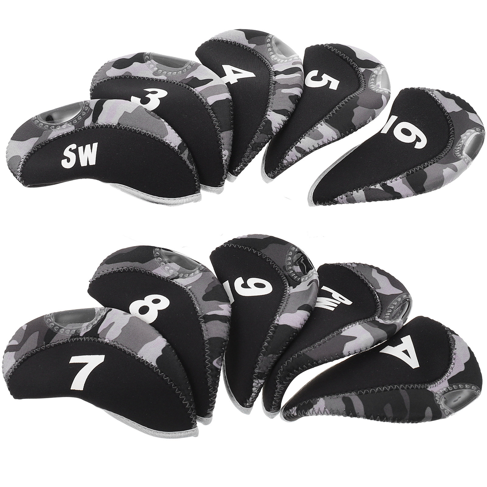 10Pcs Golf Club Head Covers Pu - Putter Mallet Blade recension och pris