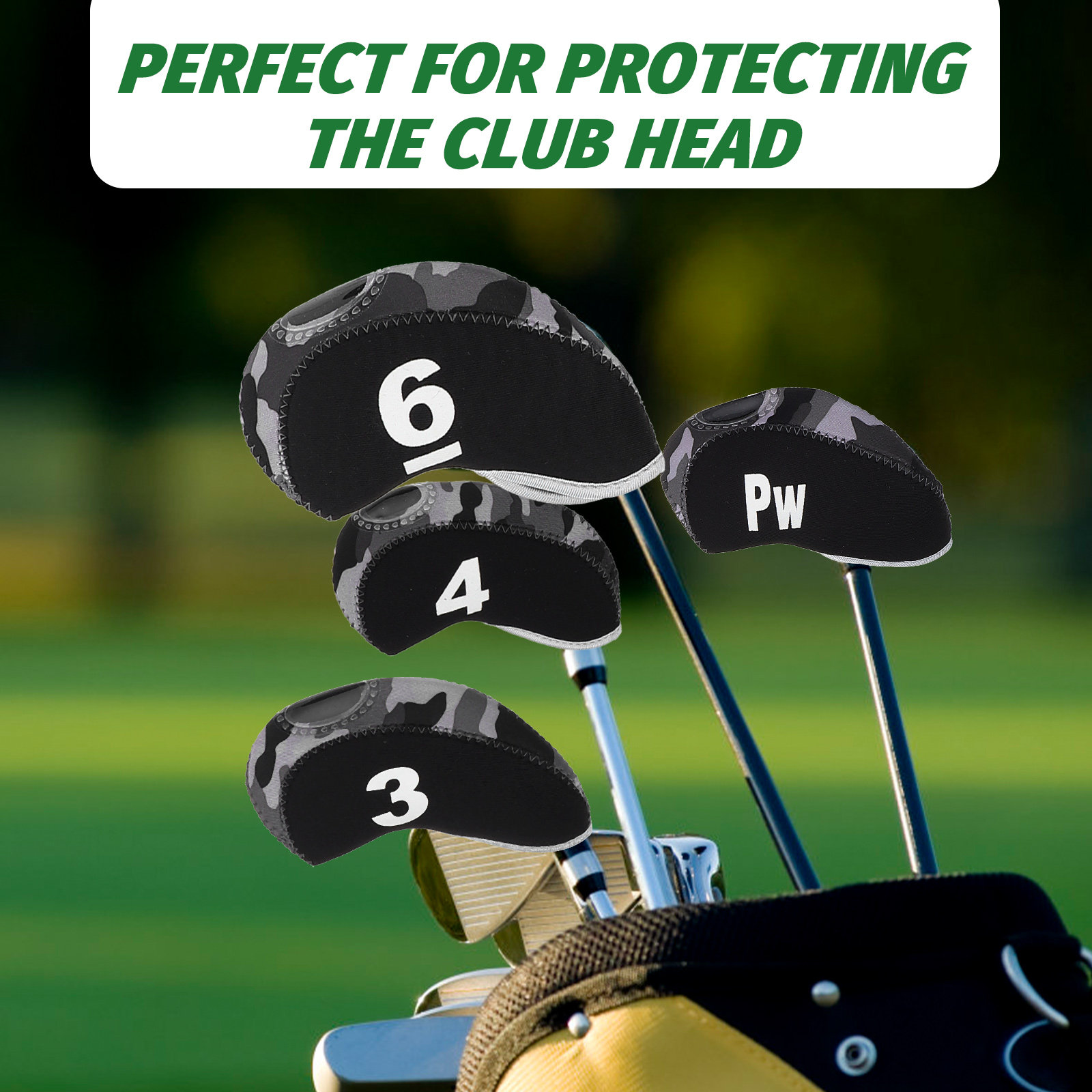 10Pcs Golf Club Head Covers Pu - Putter Mallet Blade recension och pris