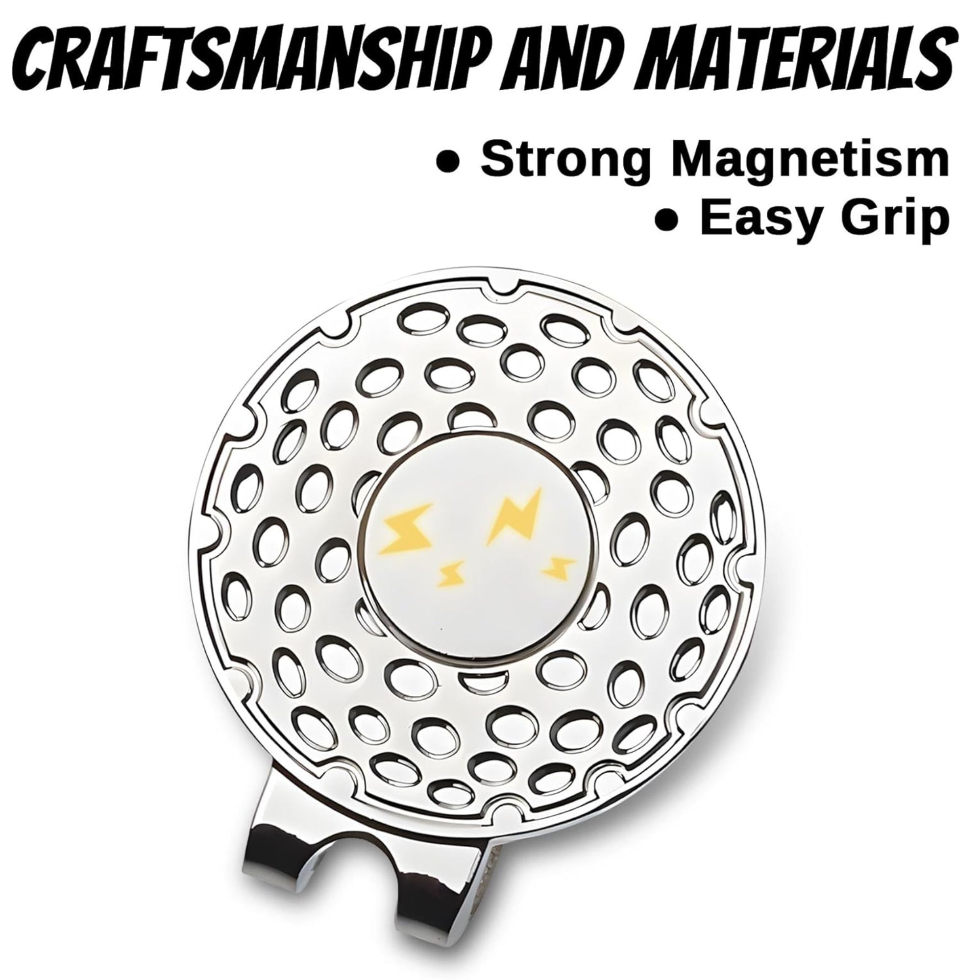 4-pack Golf Cap Clips - Zinc A - Ball Marker Set recension och pris