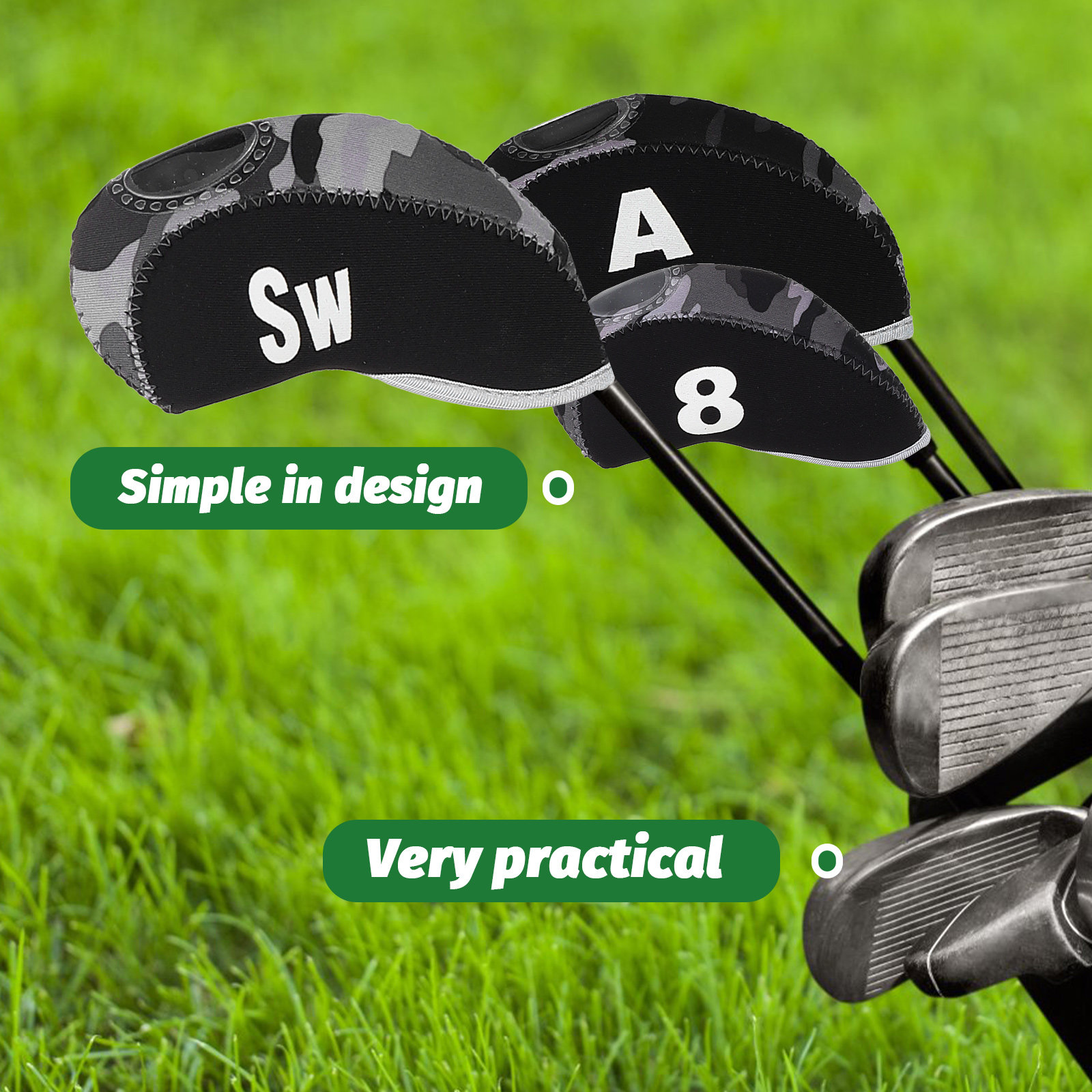 10Pcs Golf Putter Headcover Cl - Putter Mallet Blade recension och pris