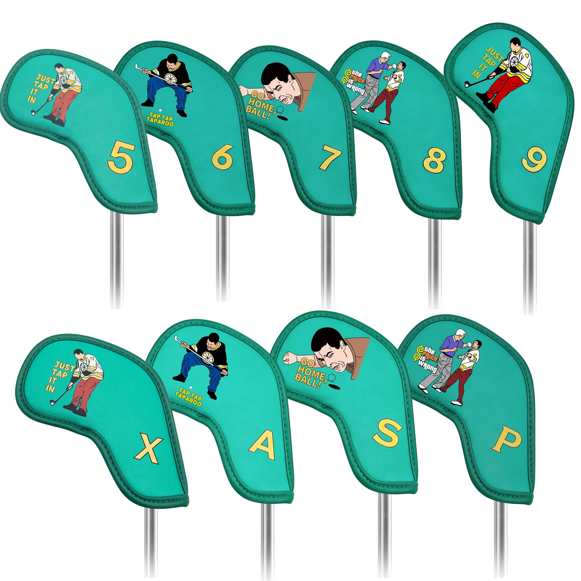9 pcs Golf Iron Covers with Fu - Golf Equipment Nearby recension och pris