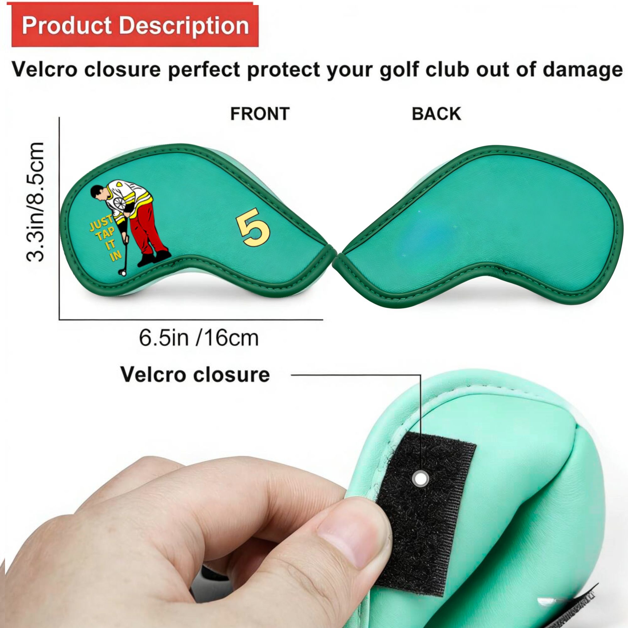 9 pcs Golf Iron Covers with Fu - Golf Equipment Nearby recension och pris