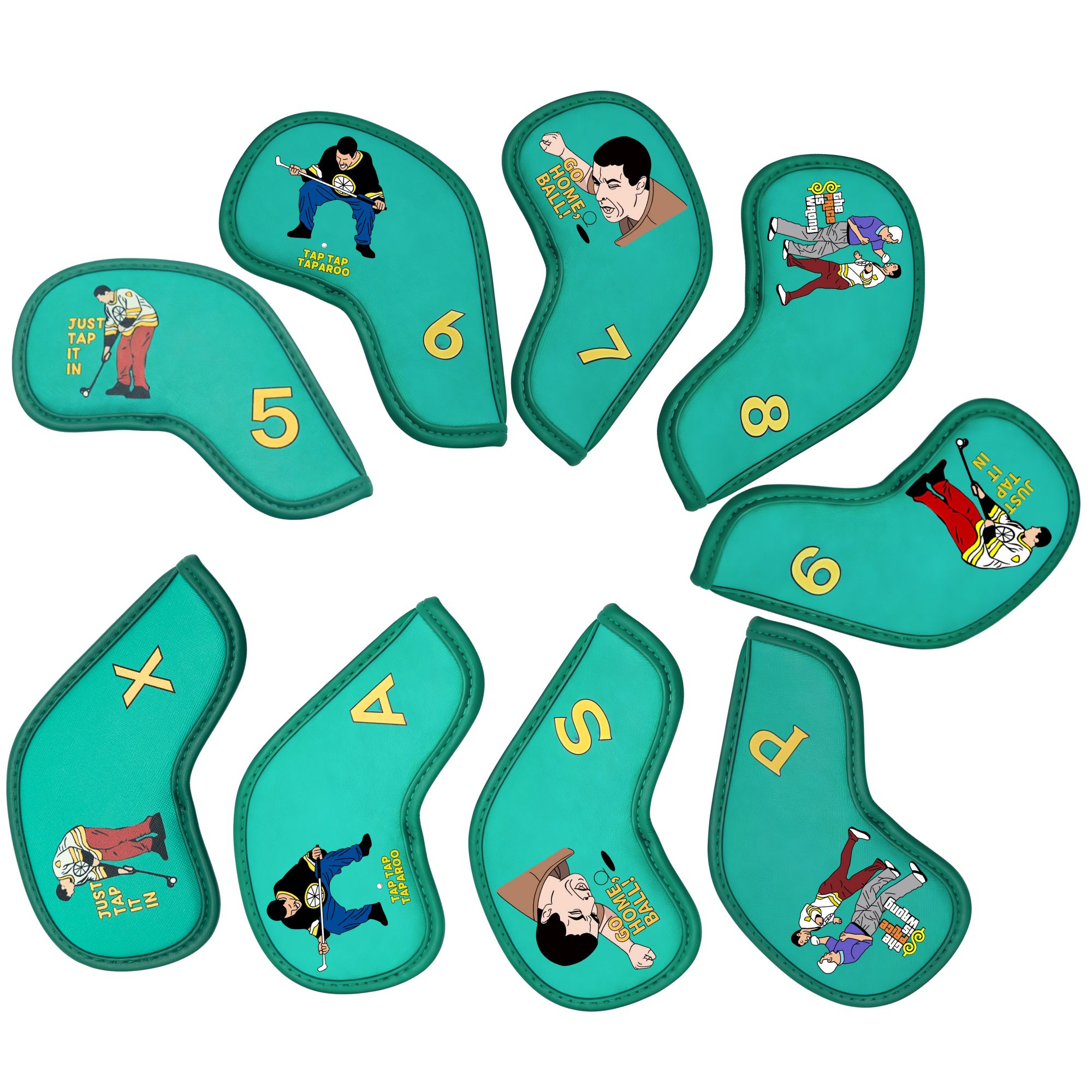 9 pcs Golf Iron Covers with Fu - Golf Equipment Nearby recension och pris